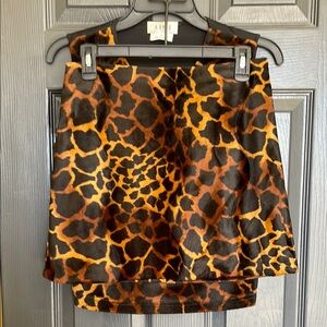 Y2K A.Byer  🦒 Animal Print Skirt & Top Set